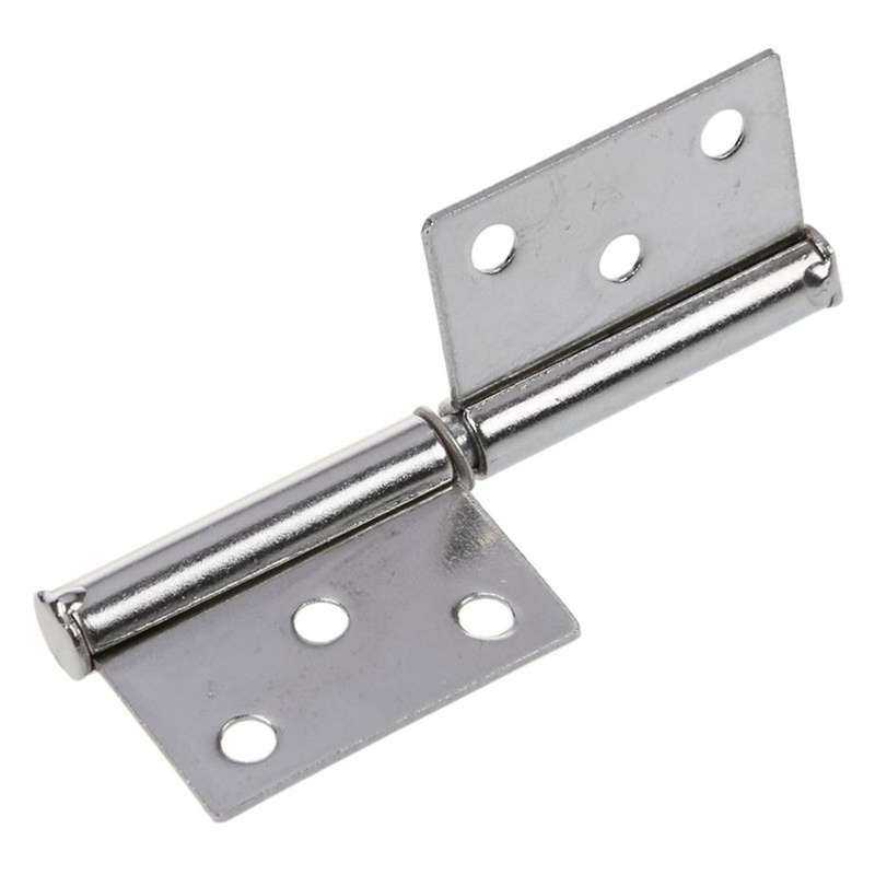 4 Stueck Silber Ton Edelstahl Fenster Flagge Tuer Scharniere 6,1 Cm