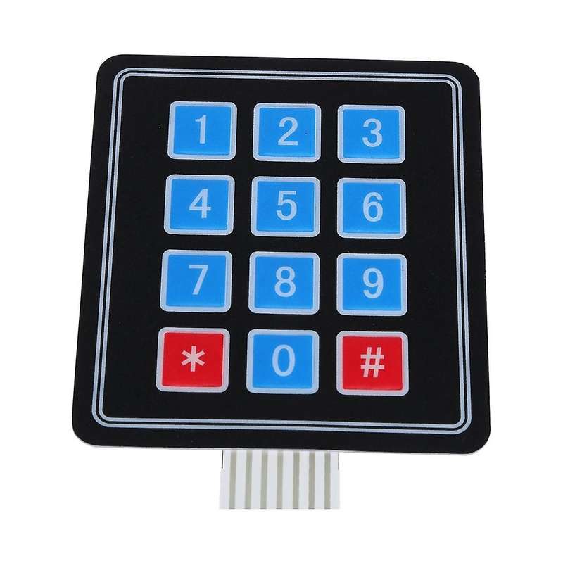 New 4 X3 12 Key Matrix Array Membrane Switch Keypad Keyboard for Arduino
