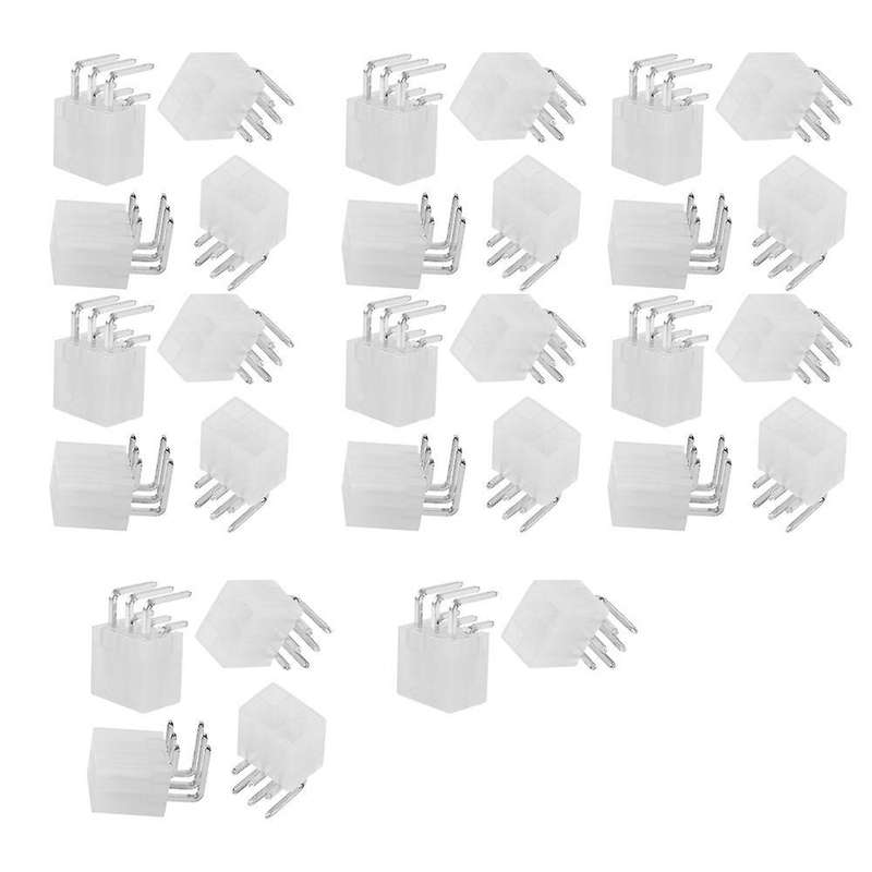 30pcs 4.2mm 6pin Female Socket Curved Needle Connector for Computer