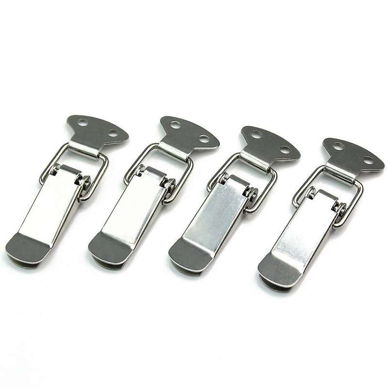4x Spring Loaded Toggle Case Box Chest Trunk Latch Catch Clamp Clip