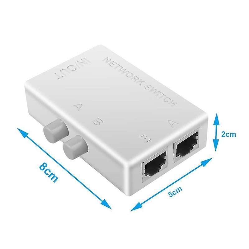 Mini 2 Port Rj45 Rj-45 Network Switch Dual 2 Way Port Adapter Hub
