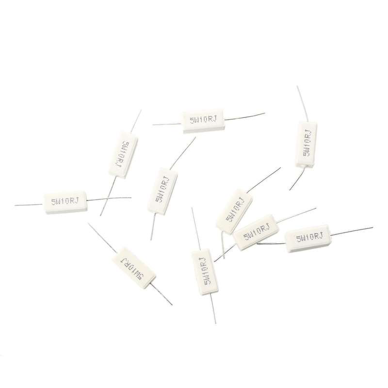 10 Pcs 5w 22 Ohm 5% Axial Wirewound Cement Power Resistors