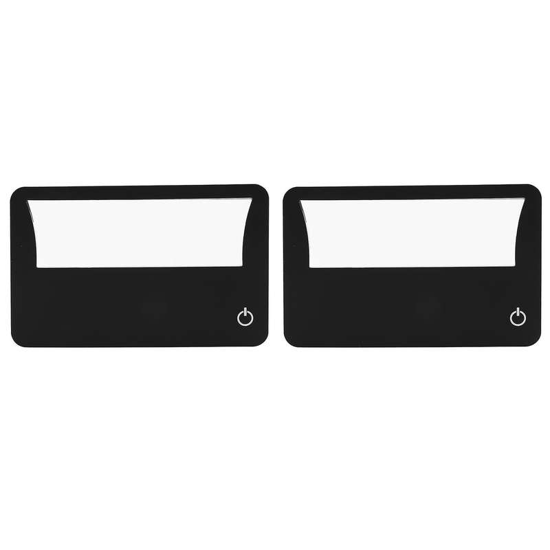 Credit Card Size Lighted 3x Magnifier Bundle Includes 2 Magnifiers