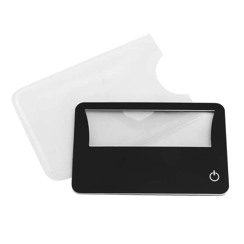 Credit Card Size Lighted 3x Magnifier Bundle Includes 2 Magnifiers