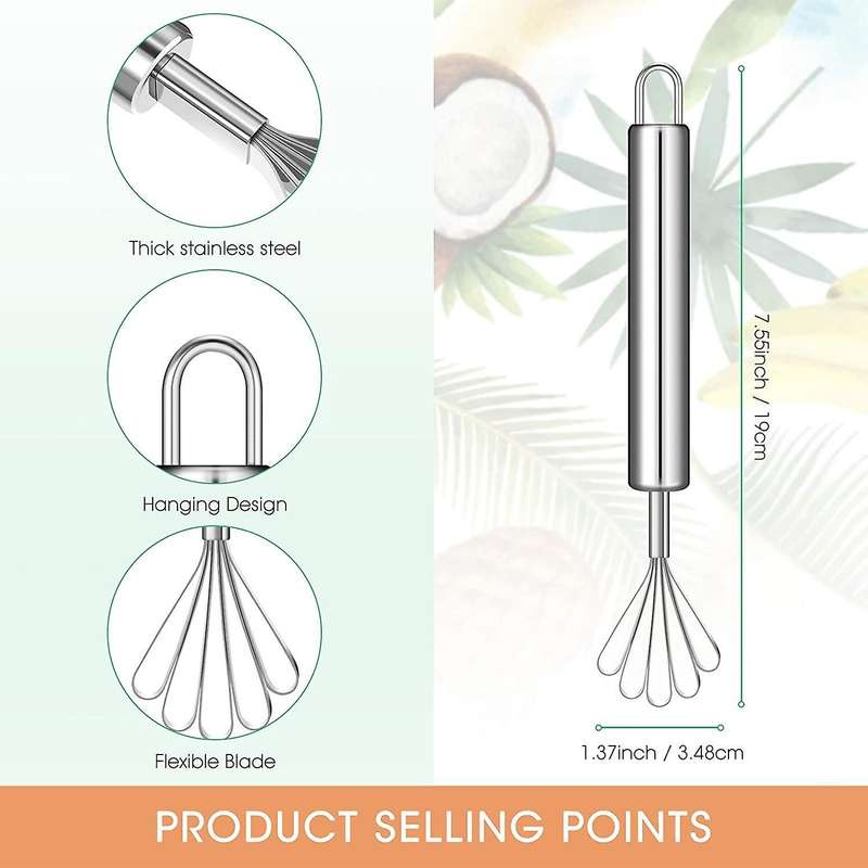 4pcs Stainless Steel Coconut Shaver Kitchen Gadgets Fruit Tool