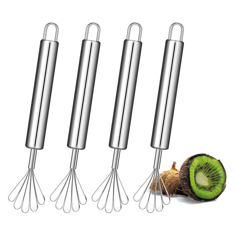 4pcs Stainless Steel Coconut Shaver Kitchen Gadgets Fruit Tool