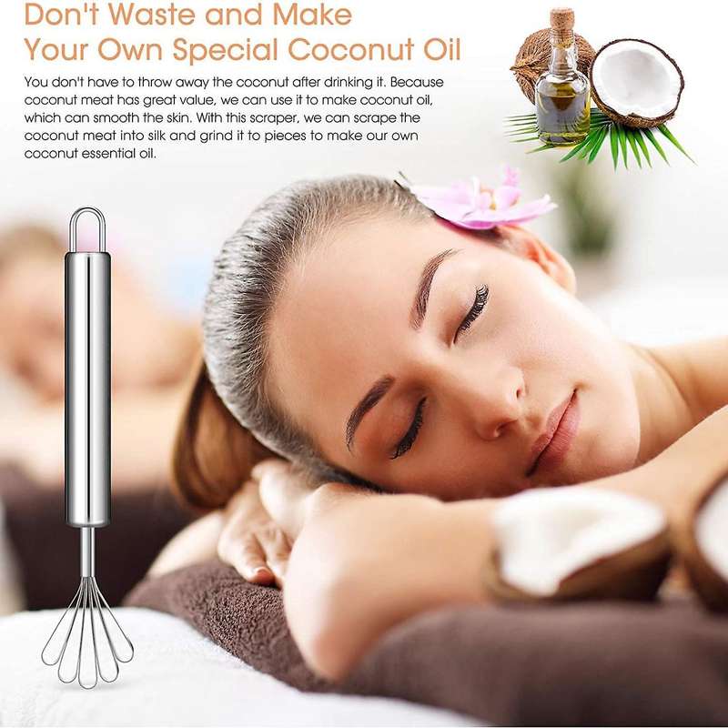 4pcs Stainless Steel Coconut Shaver Kitchen Gadgets Fruit Tool