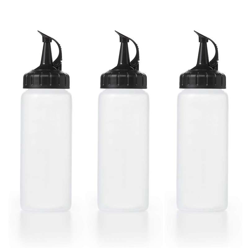 Pack Of 3, Ketchup Squeeze Squirt Bottle for Sauce,bbq,dressing,small