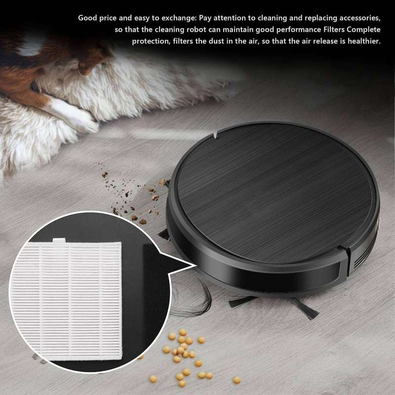 2pc Filter Screen Replacement Accessories for Ilife V8 (white+black)