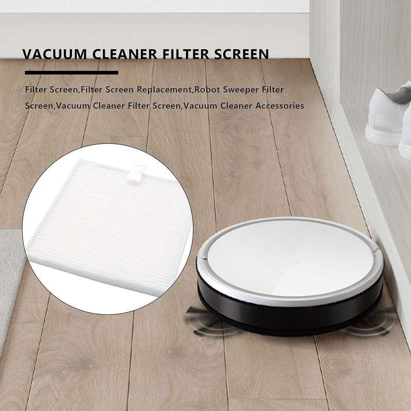2pc Filter Screen Replacement Accessories for Ilife V8 (white+black)
