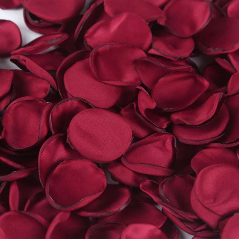300 Pcs Fake Artificial Silk Rose Petals,for Room Decor Wine Red
