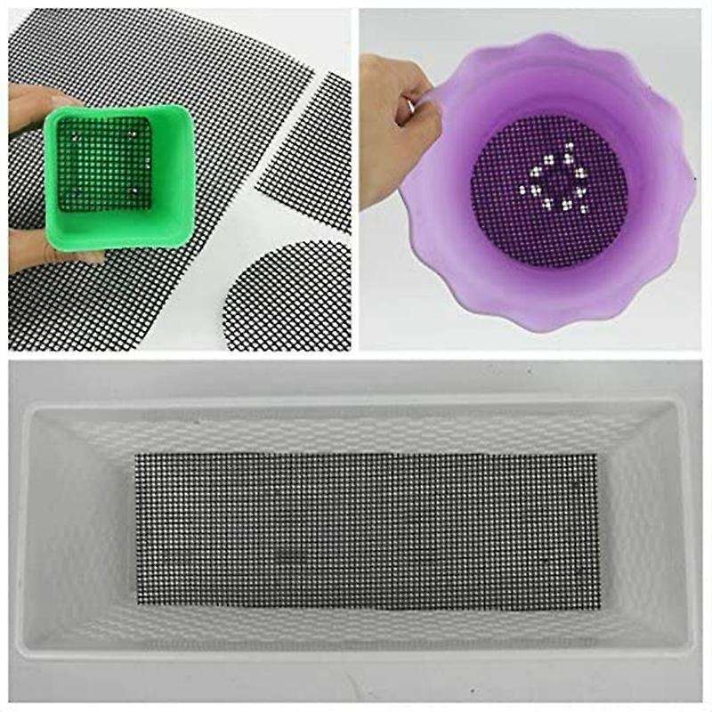 Hole Grid Mat 4 Inch X 12 Inch 5 Pieces Of Gasket-bonsai Drainage Net