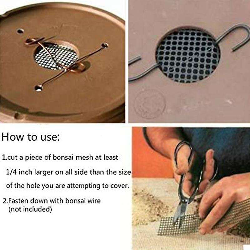 Hole Grid Mat 4 Inch X 12 Inch 5 Pieces Of Gasket-bonsai Drainage Net