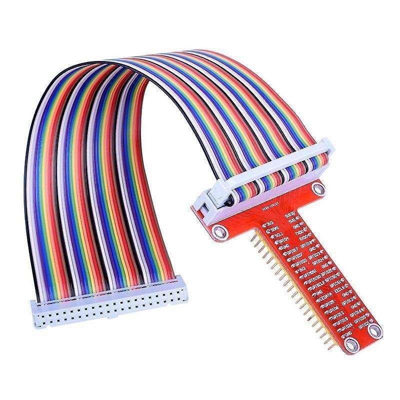 For Rpi Gpio Breakout Expansion Board + 20cm Fc40 40pin Ribbon Cable