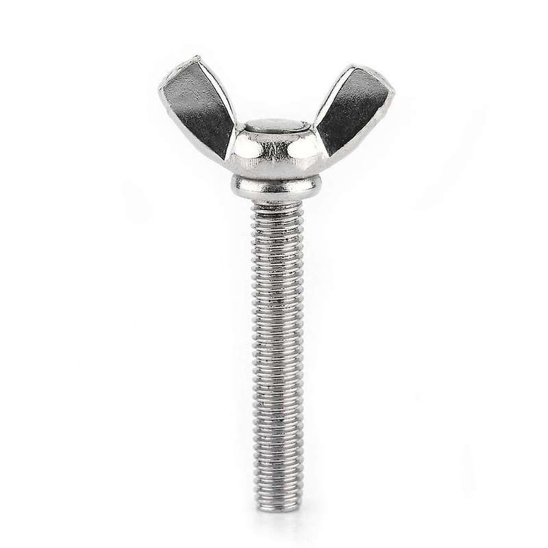 5 Pcs M5 Butterfly Wing Hand Screws Bolts Set, Full Thread (m5x40mm)