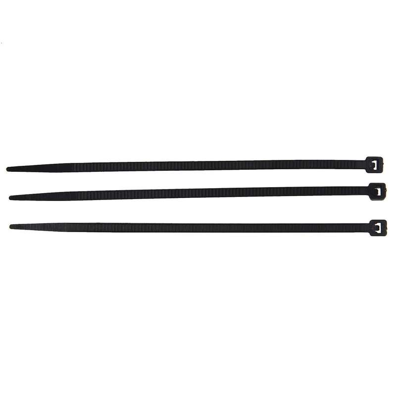 300pcs Black Nylon Cable Zip Ties Self Locking 2.5 X 100mm
