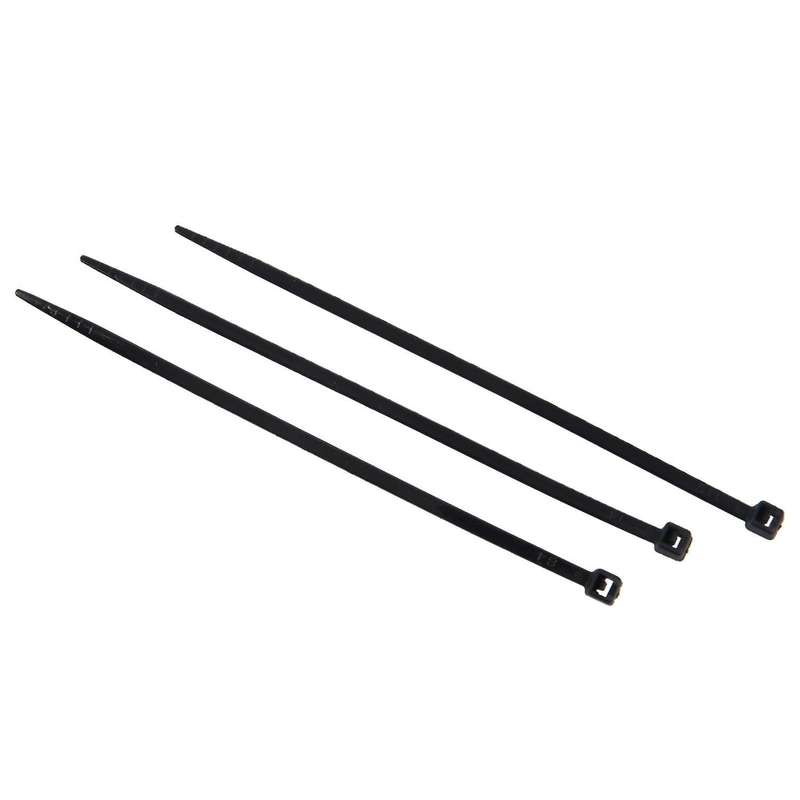 300pcs Black Nylon Cable Zip Ties Self Locking 2.5 X 100mm