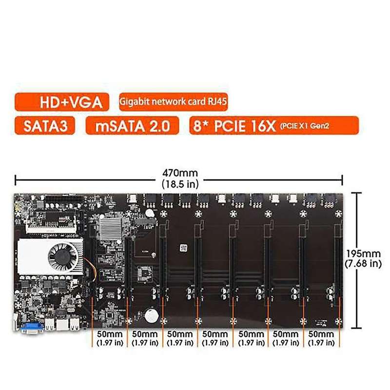 Btc-t37 Motherboard Ddr3 Dimm Sata3.0 with 64g Msata Ssd+4g Ddr3 Ram