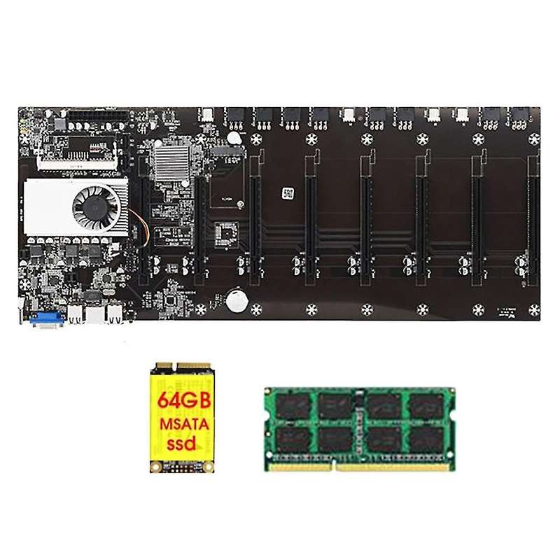 Btc-t37 Motherboard Ddr3 Dimm Sata3.0 with 64g Msata Ssd+4g Ddr3 Ram