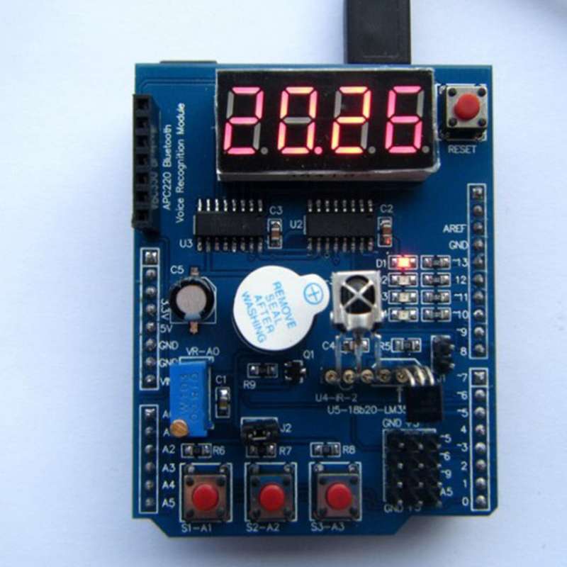 Multi Function Shield with Buzzer Expansion Board Module for Arduino