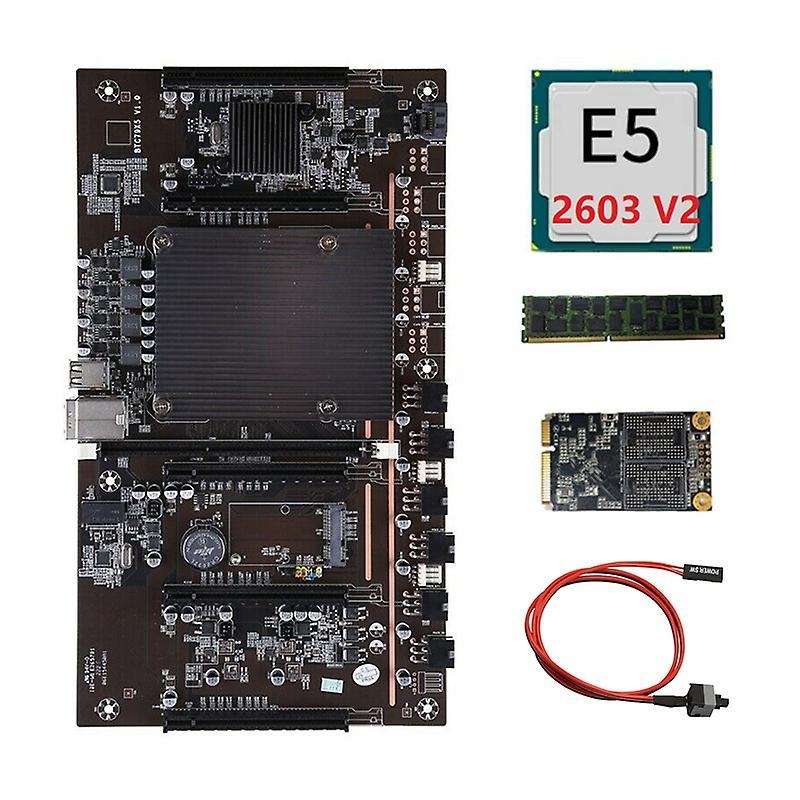 H61 X79 Btc Mining Motherboard with E5 2603 V2 Cpu+recc 4g Ddr3