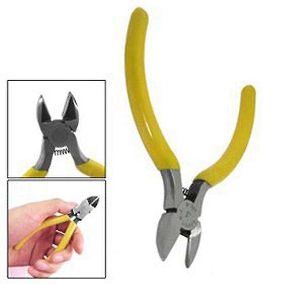 Professional Tools Wire Cutter Plier Yellow 4.5 Inch 125 Mm