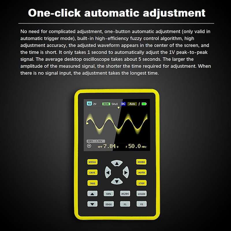 Fnirsi-5012h Screen Digital Oscilloscope Support Waveform Storage
