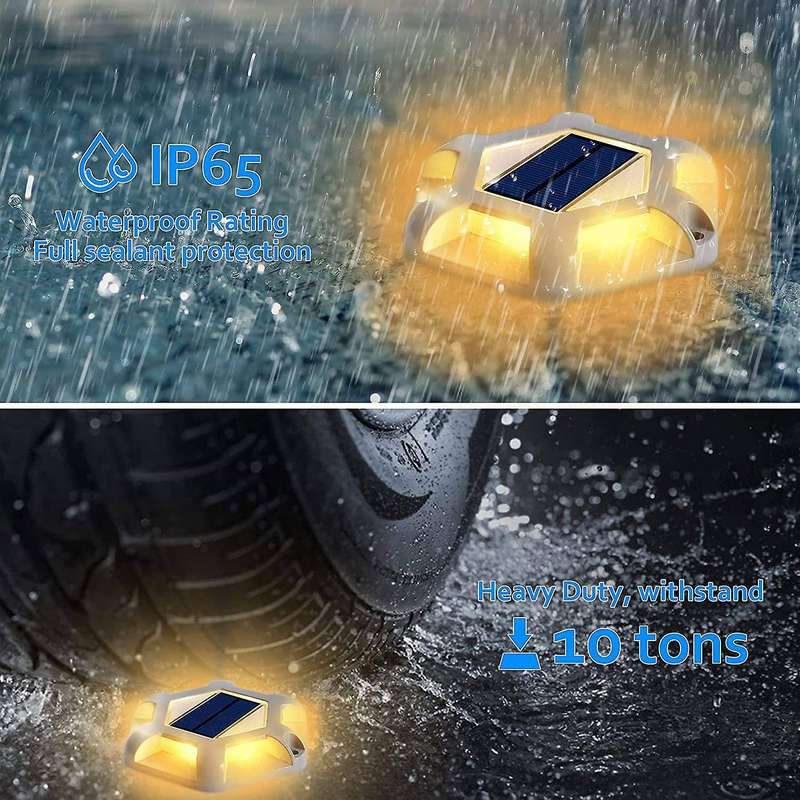 Solar Deck Light Driveway Lights for Driveway Sidewalk Garden Pathway