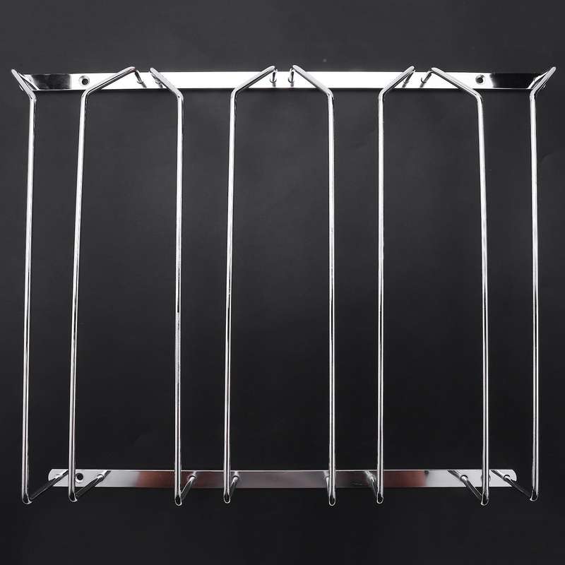 6x Under Cabinet Stemware Wine Glass Holder Rack 2.17 Inch Deep