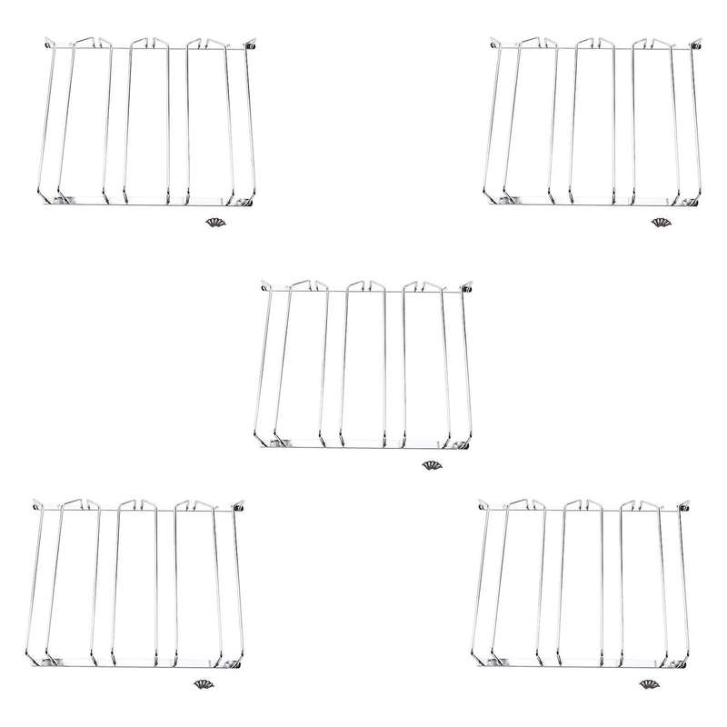 5x Under Cabinet Stemware Wine Glass Holder Rack 2.17 Inch Deep