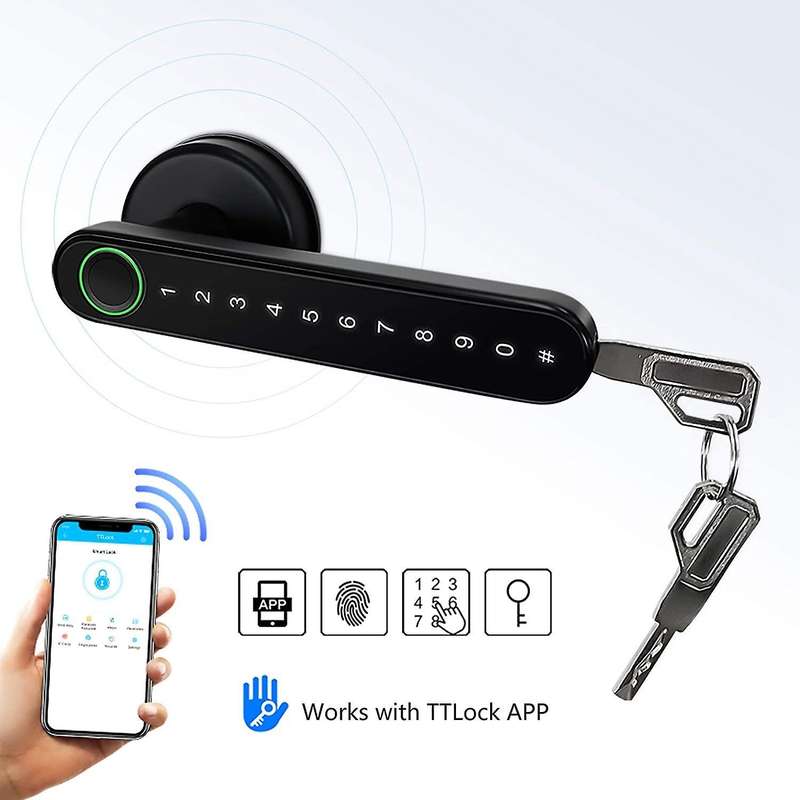 Fingerprint Door Lock with Bluetooth for Ttlock Electronic Lock