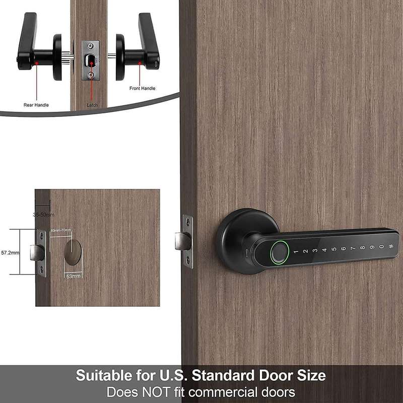 Fingerprint Door Lock with Bluetooth for Ttlock Electronic Lock