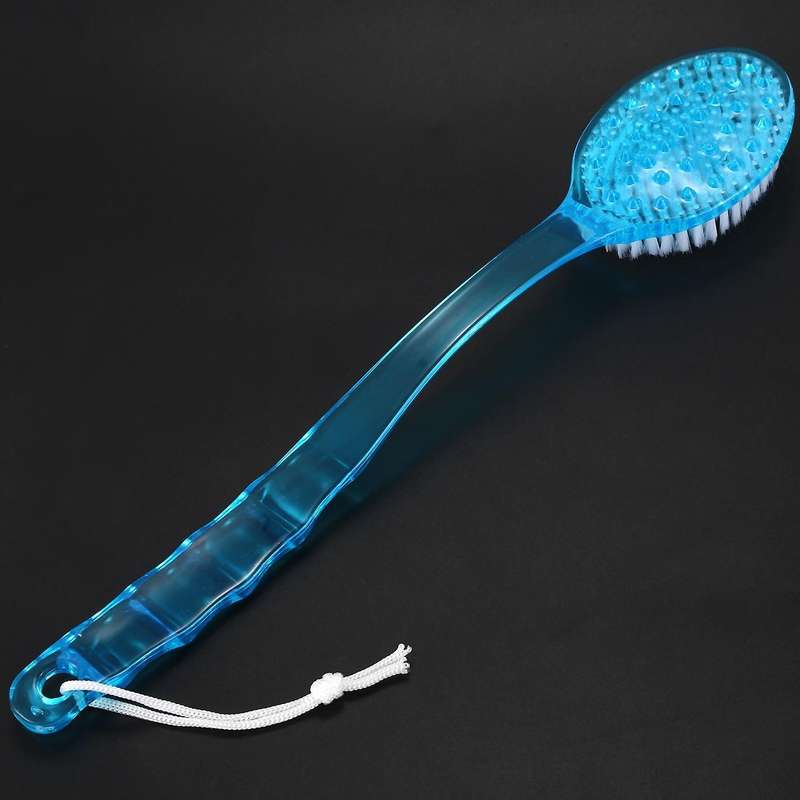 Long Handled Back Brush Scrubber Massager Disability Helper Green