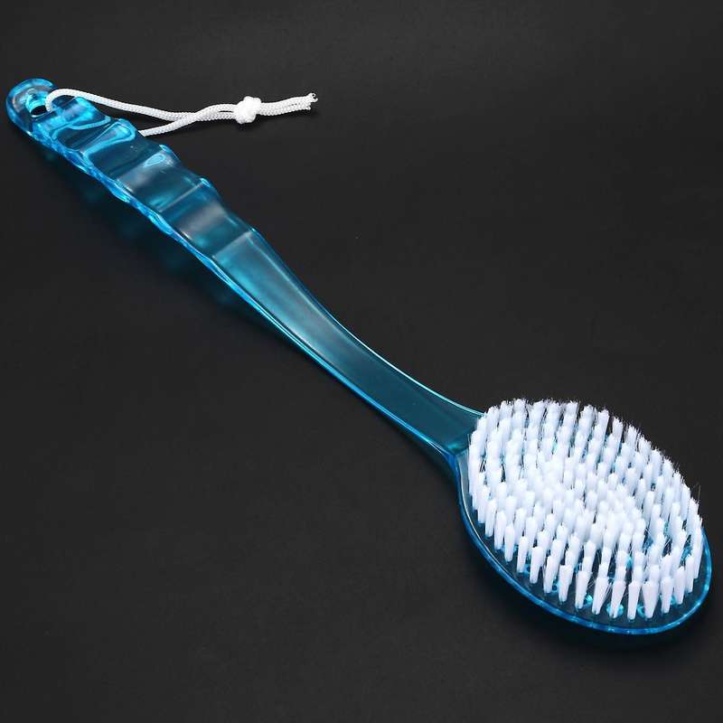 Long Handled Back Brush Scrubber Massager Disability Helper Green