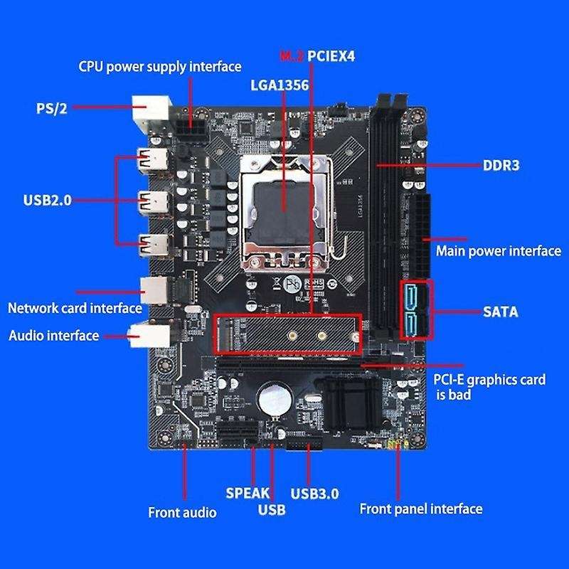 X79 Computer Motherboard Lga 1356 Cpu Ddr3 Support M.2 Server Memory