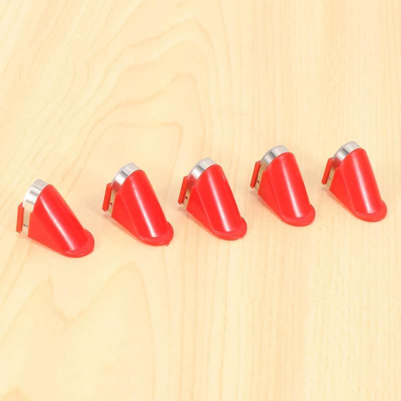 5pcs Stainless Steel Blades for Electric Vegetable Fruit Peeler (red)