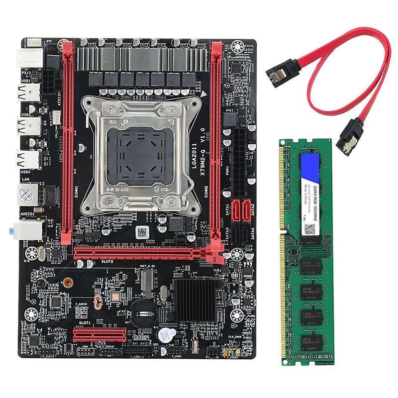 X79 (x79m-q) Desktop Motherboard with 8g Ddr3 1600mhz Ram Lga 2011