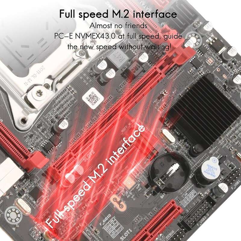 X79 (x79m-q) Desktop Motherboard with 8g Ddr3 1600mhz Ram Lga 2011