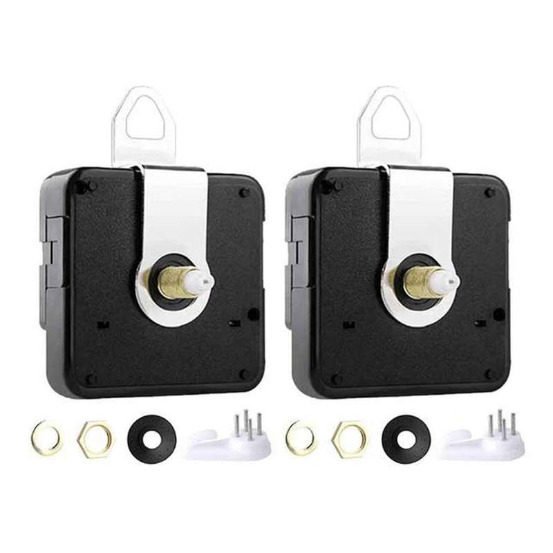2pcs Silent Diy Quartz Wall Clock for Repair Parts Home Decor 16mm