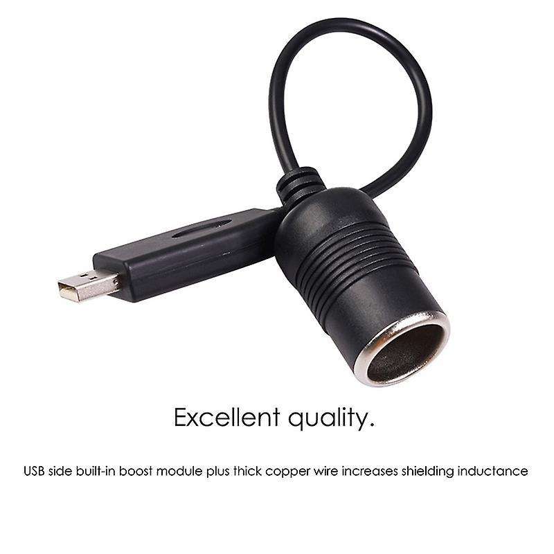 Wired Controller Converter Adapter Usb Port to 12v Car Lighter Socket