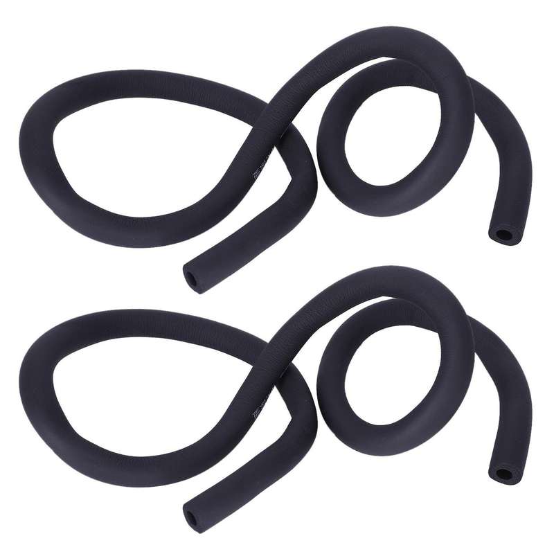 2x 1.7m Long 10mm X 9mm Air Conditioner Heat Insulation Pipe Black