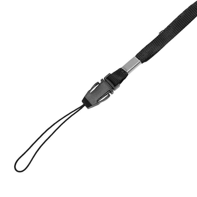 10x Black Lanyard Neck Strap for Id Pass Card Tags Phones Camera