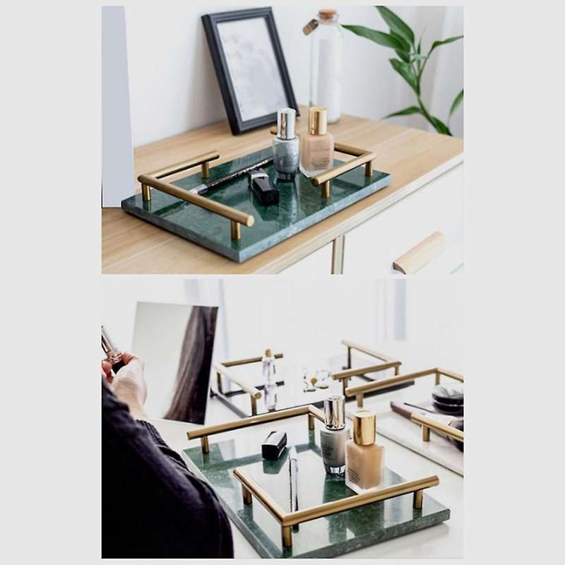Marble Texture Trays Bathroom Tray with Handle Bathroom Tray B