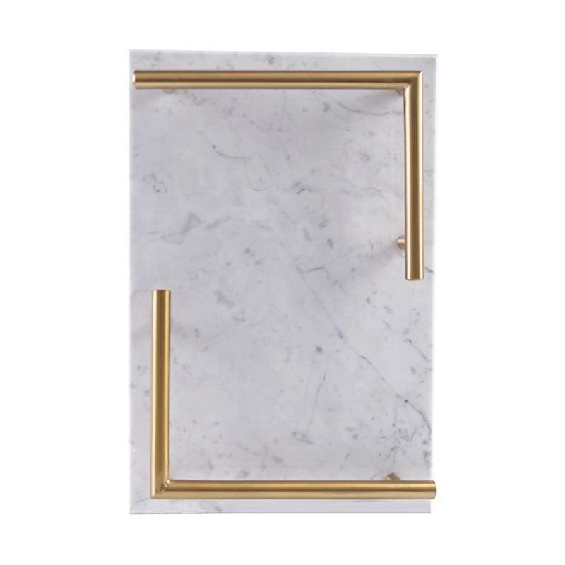 Marble Texture Trays Bathroom Tray with Handle Bathroom Tray B