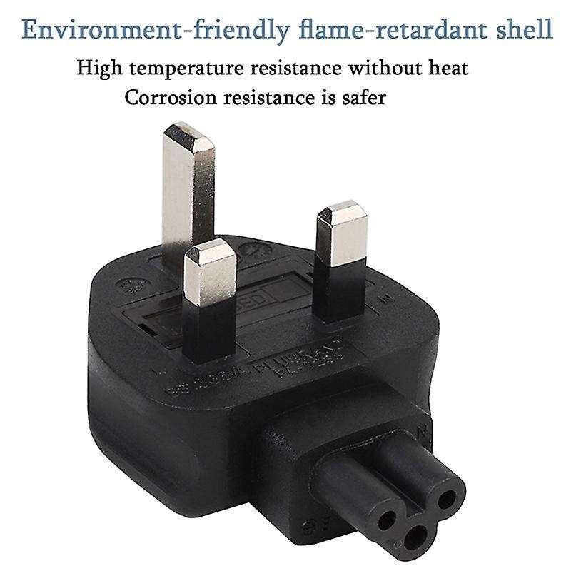 Uk 33-pin Male to Iec 320 C5 Plug ,uk to C5 Ac Power Adapter Uk Plug