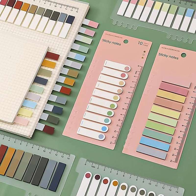Sticky Index Tabs, Page Marker Sticky, Translucent(light Color)