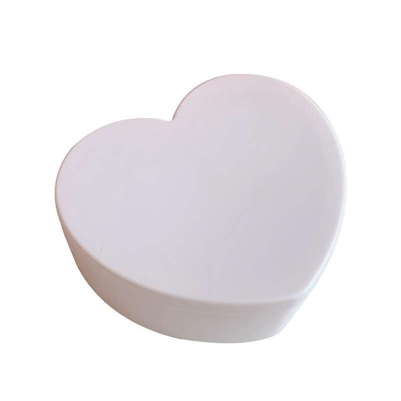 Girl Heart Storage Box Jewelry Desktop Double Storage Box White