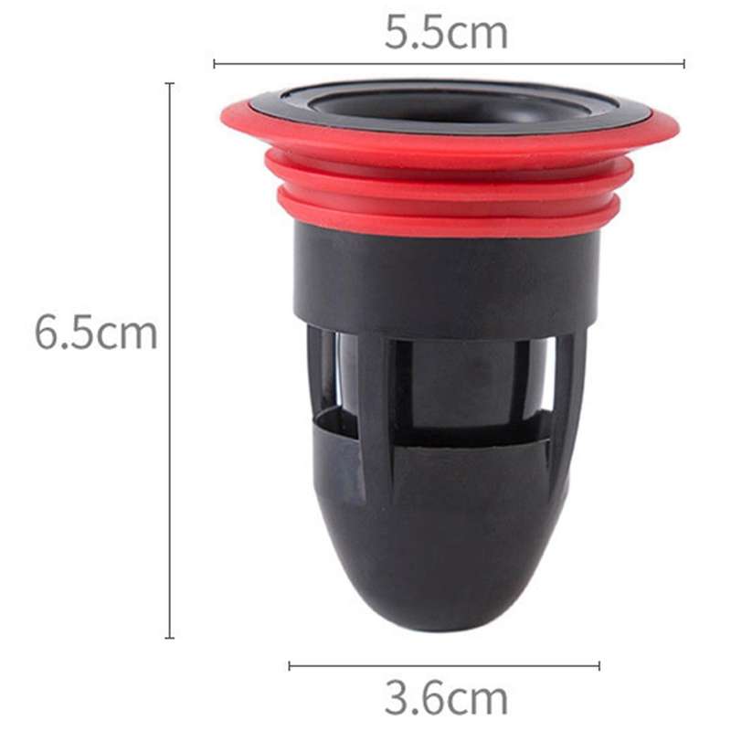 Toilet Deodorant Toilet Floor Drain Control Anti-odor Artifact, Black