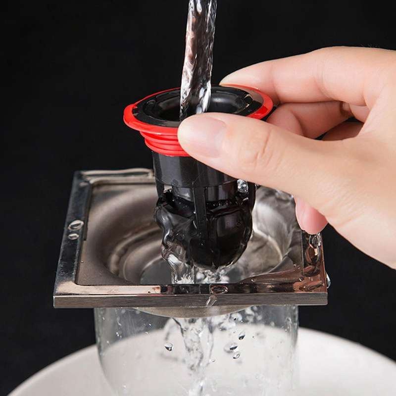 Toilet Deodorant Toilet Floor Drain Control Anti-odor Artifact, Black