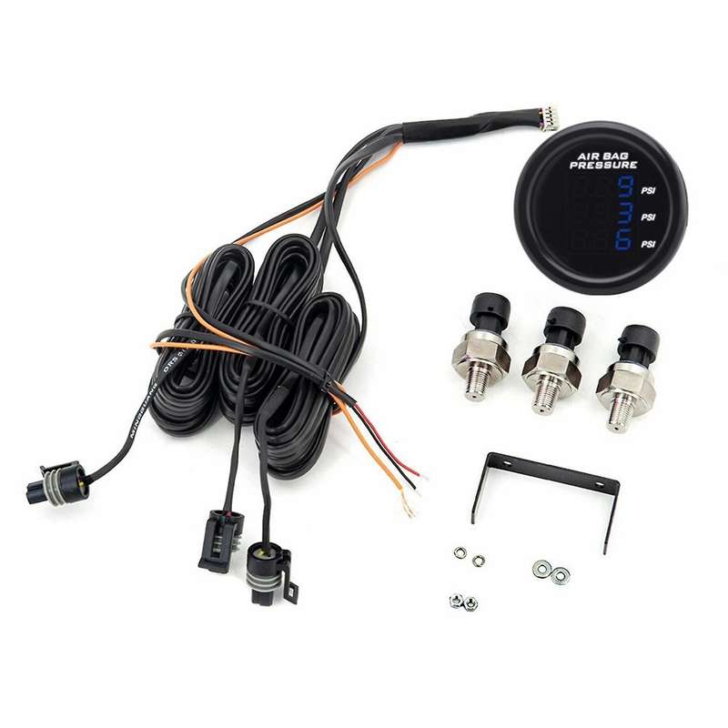 Air Pressure Gauge with 1/8npt Electrical Sensors Blue Led 5meters
